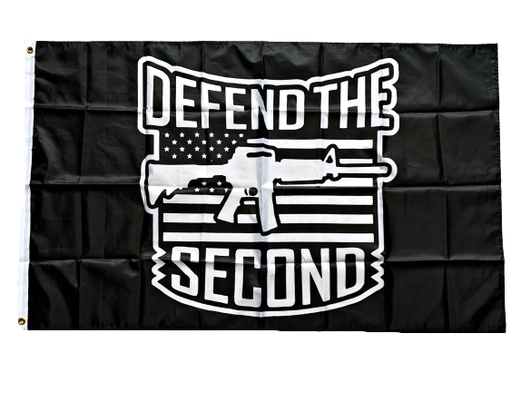 Defend The Second Amendment AR-15 Gun Flag 3x5 WH3