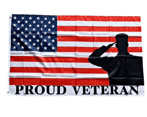Proud Veteran American Flag 3x5 WH3