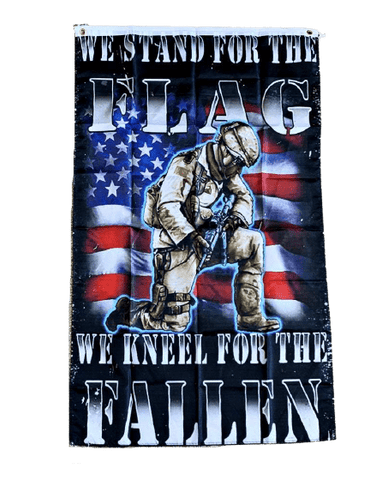 We Stand For The Flag We Kneel For The Fallen Flag 3x5