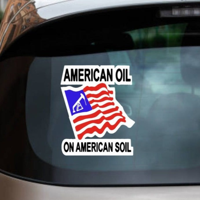 American Oil Sticker