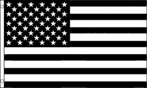 Black & White Flag United States of America Flag WH3